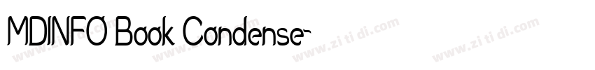 MDINFO Book Condense字体转换 MDINFO Book Condense字体转换
